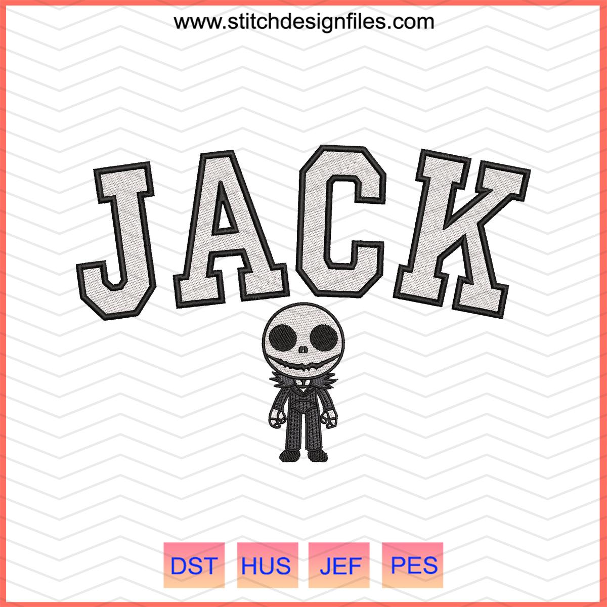 Baby Jack Halloween Embroidery Design