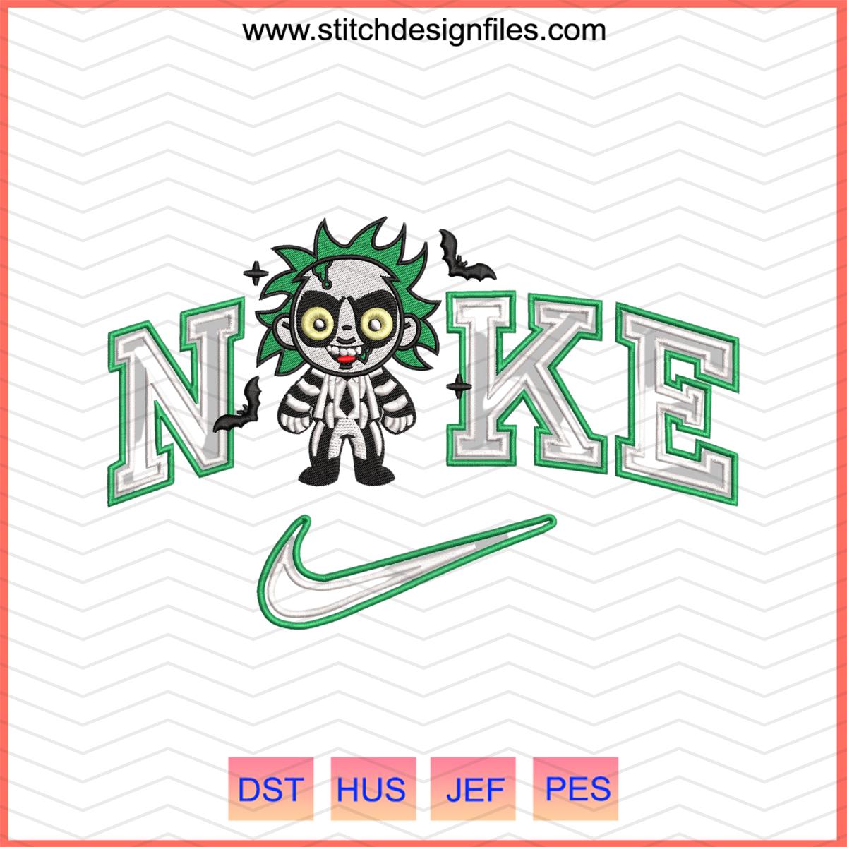 Beetlejuice x Nike Embroidery Design File