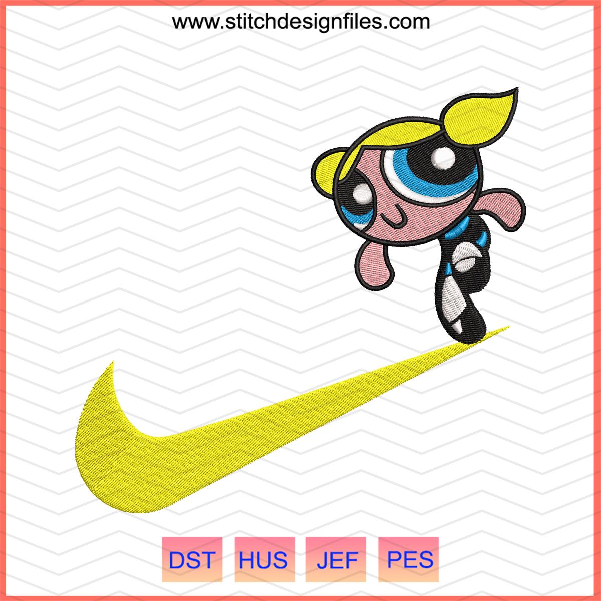 Bubbles Swoosh Embroidery File