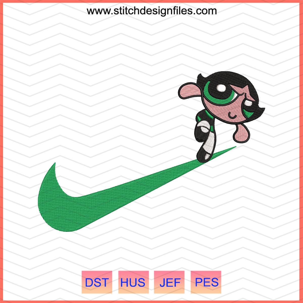 Buttercup Swoosh Embroidery File