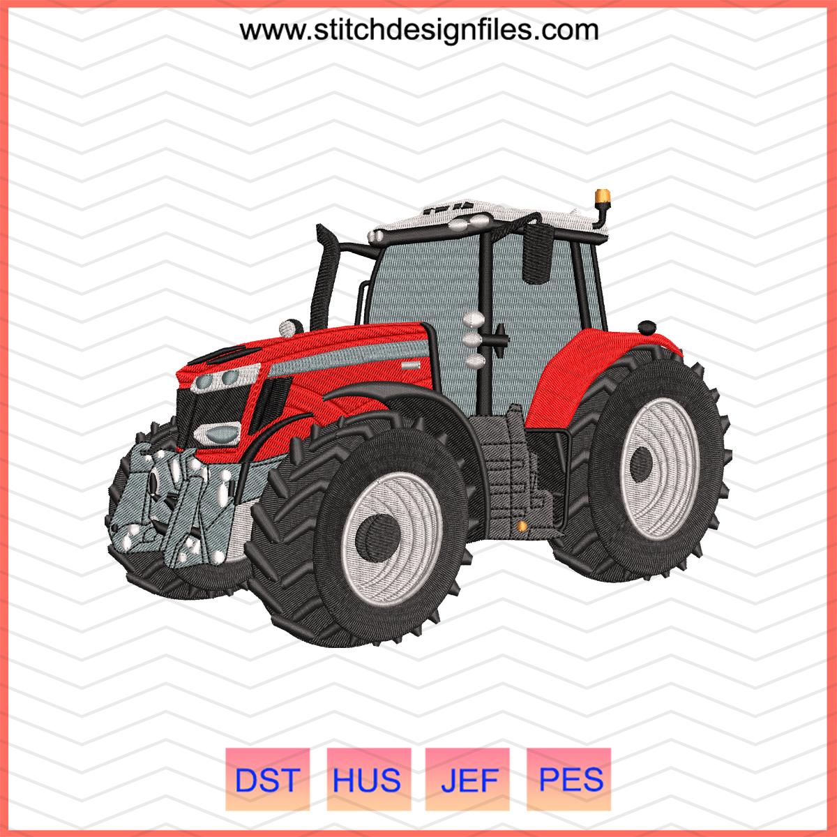 Holland Agriculture Tractor Embroidery Design - holland agriculture tractor embroidery design