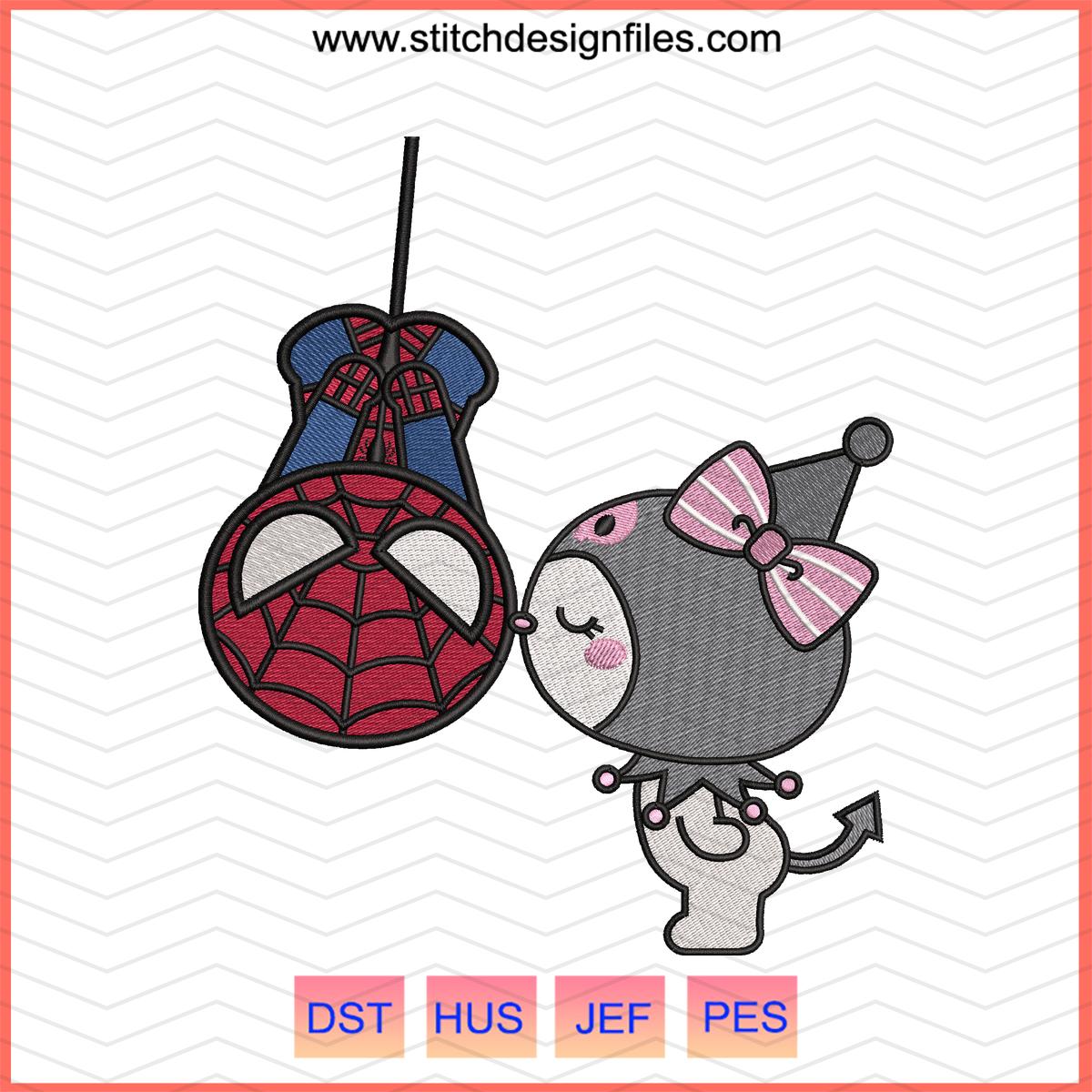 Kuromi x Spider-Man Embroidery Design
