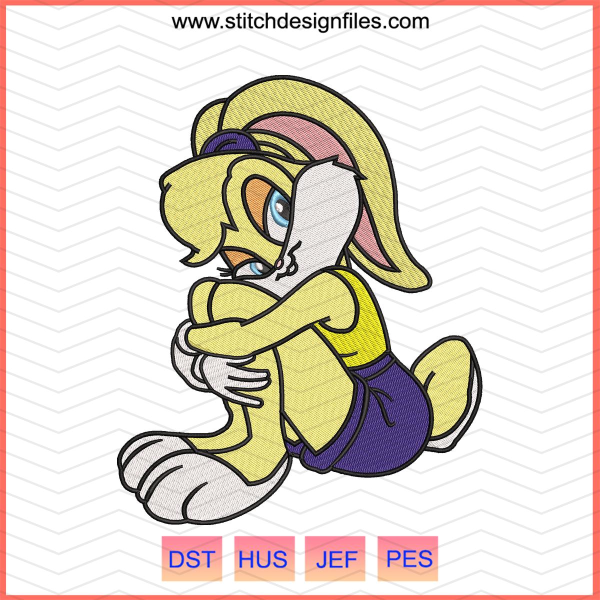 Lola Bunny x Bugs Bunny Embroidery Design
