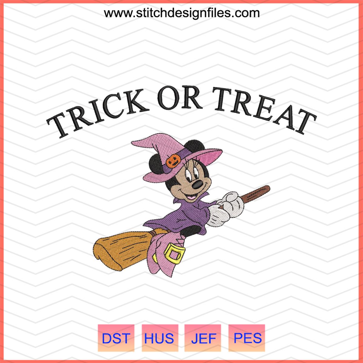 Mickey Trick-or-Treat Halloween Embroidery Design
