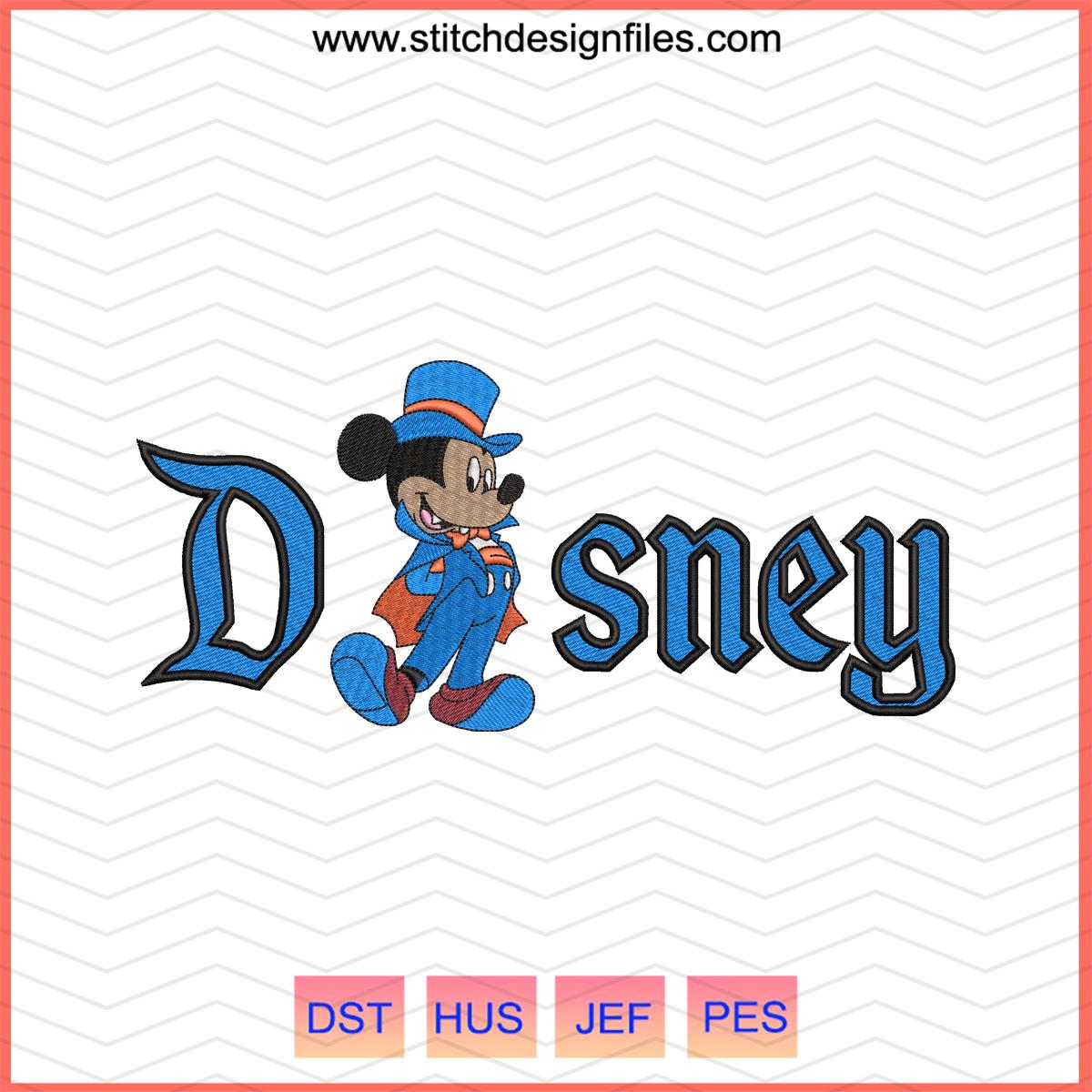 Mickey x Disney Halloween Embroidery Design