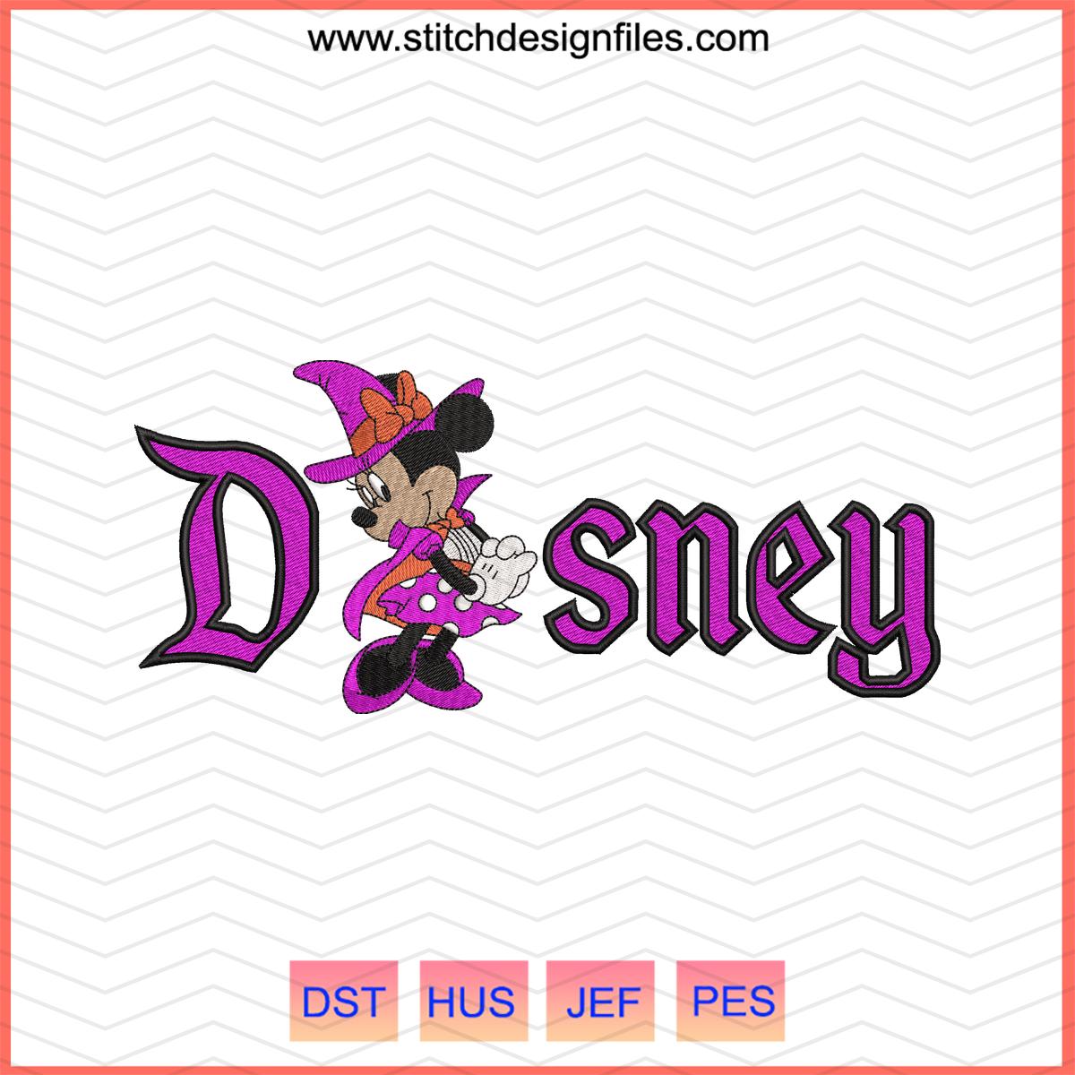 Minnie x Disney Halloween Embroidery Design