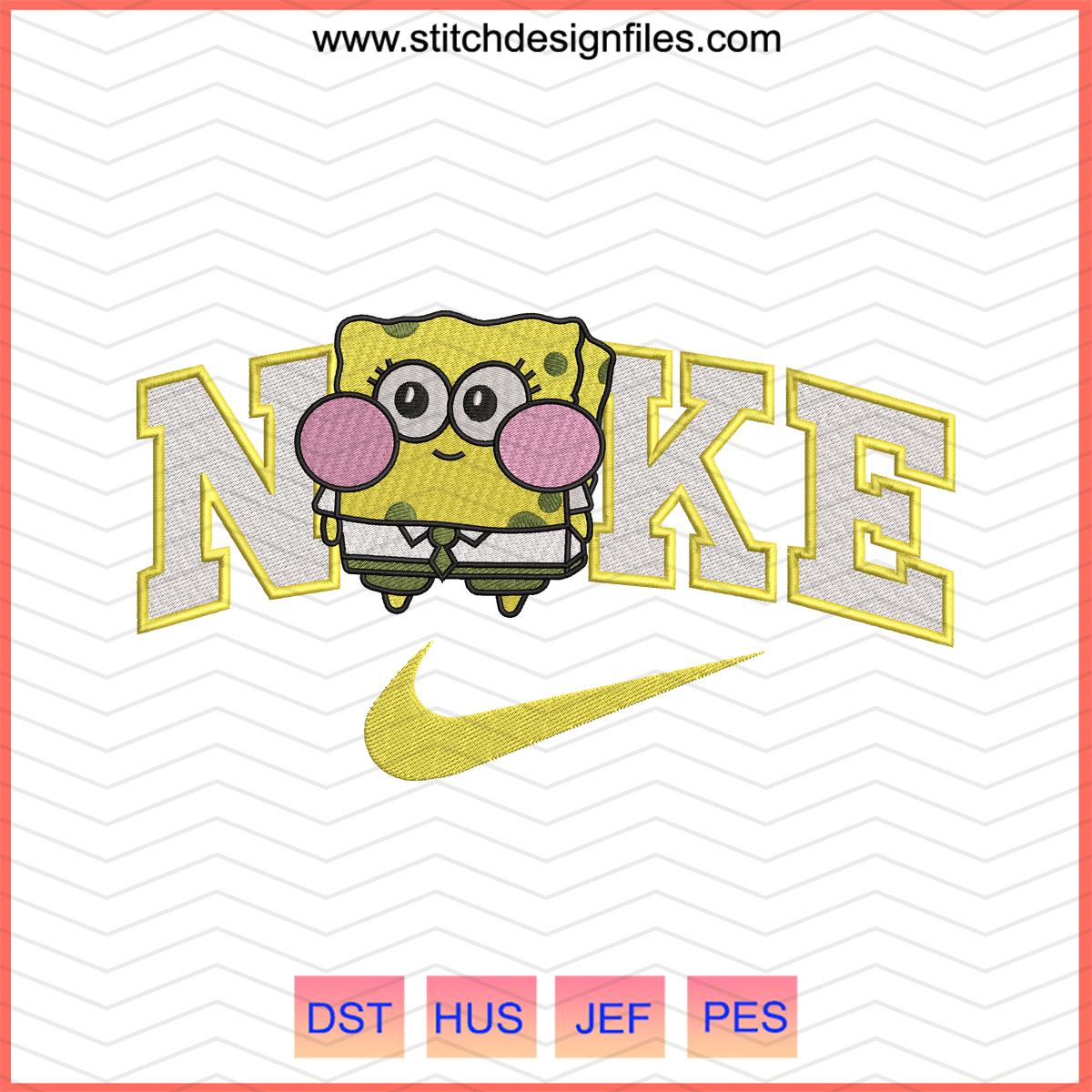 Nike Baby SpongeBob Embroidery Design