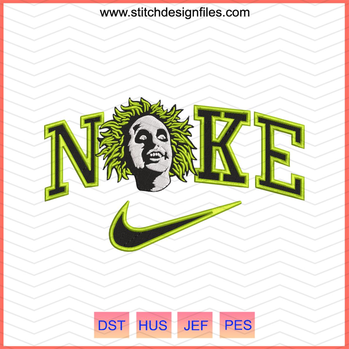 Nike Beetlejuice Halloween Embroidery Design