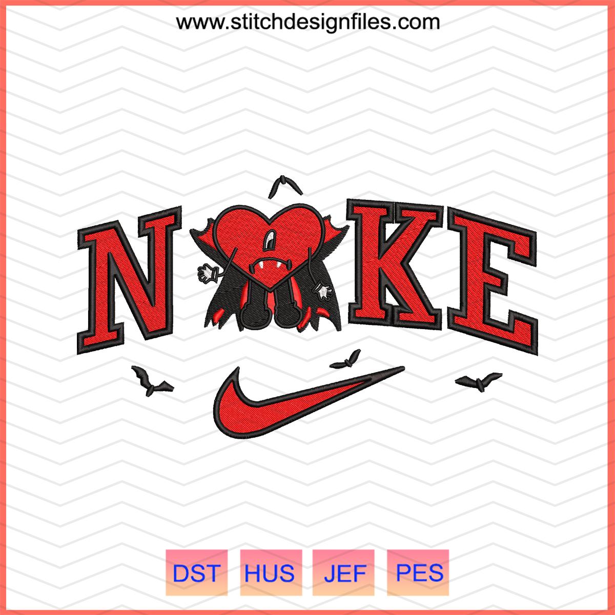 Nike Bunny Heat Halloween Embroidery Design