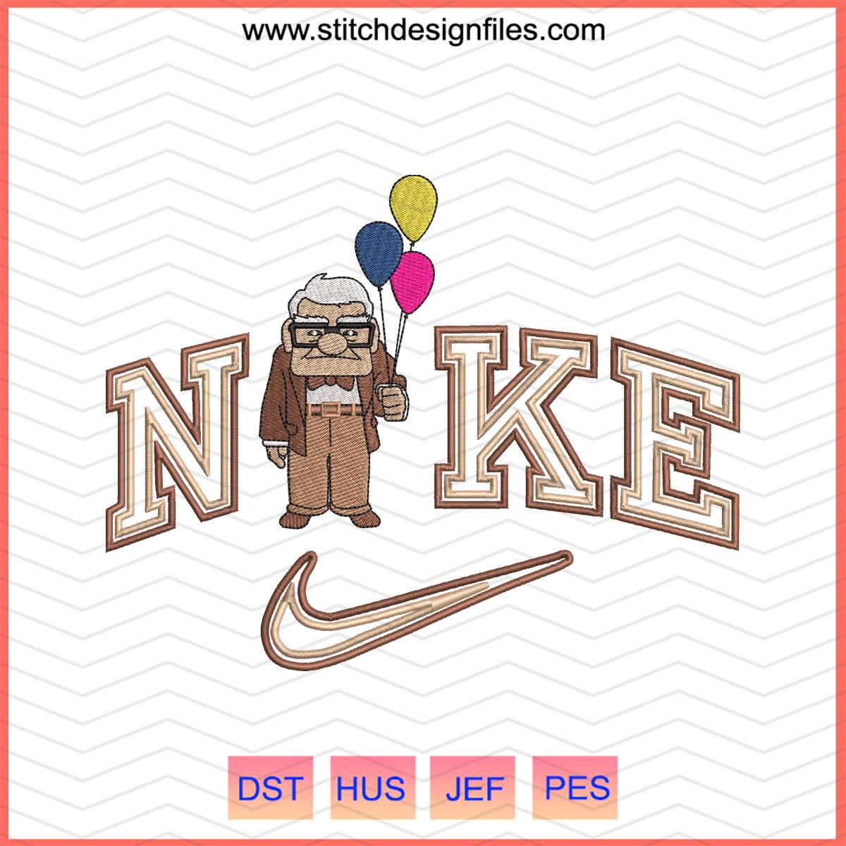 Nike Carl and Ellie Embroidery Design