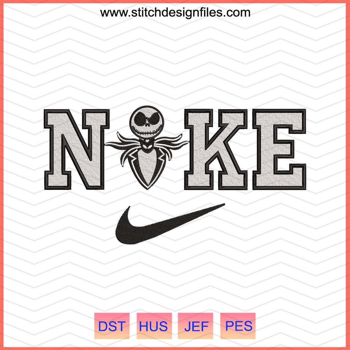 Nike Jack Halloween Machine Embroidery Design – DST PES JEF