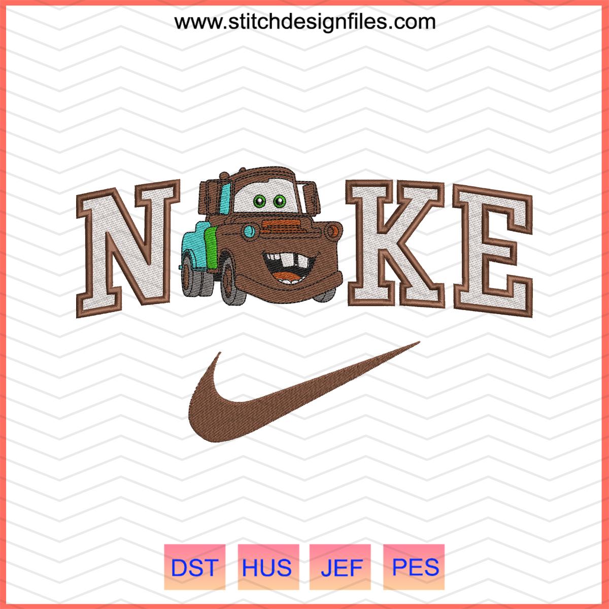 Nike Lightning McQueen v3 Embroidery Design