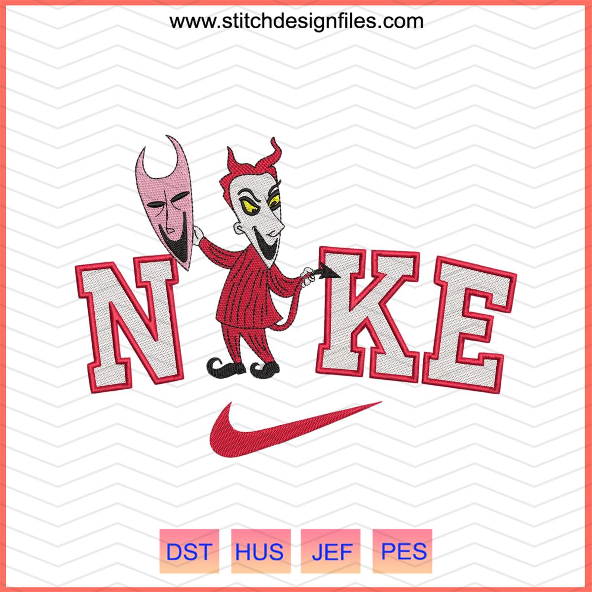 Nike Lock Embroidery Design – Nightmare Before Christmas Theme