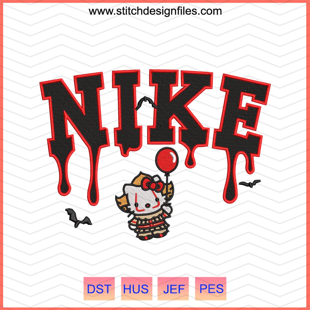 Nike Pennywise Drip Embroidery Design