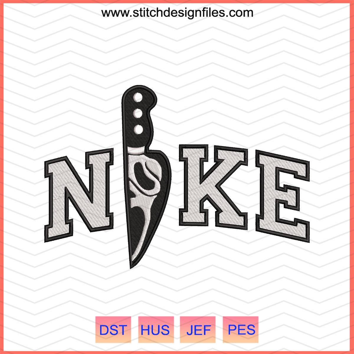 Nike Scream Ghost Machine Embroidery Design – DST PES JEF