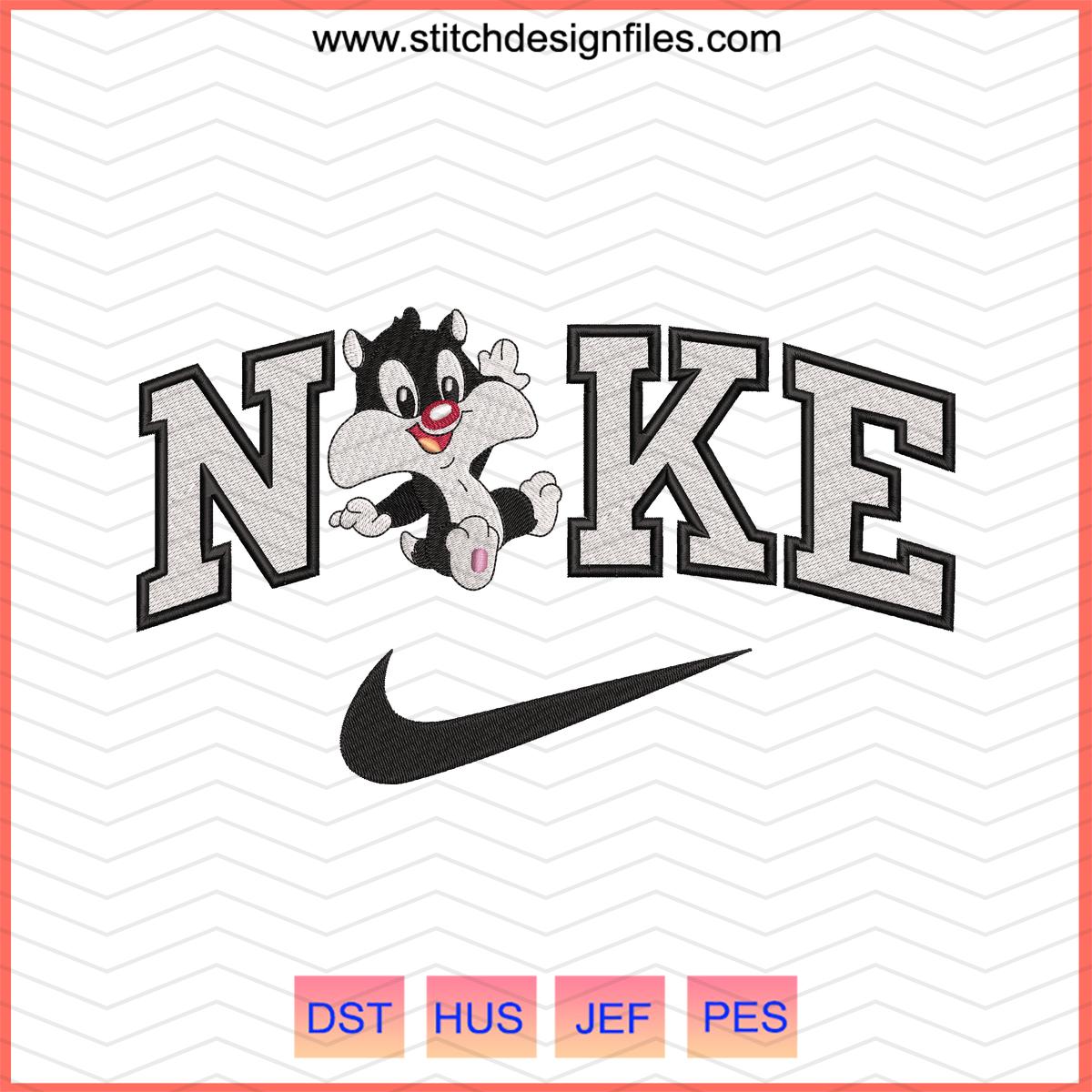 Nike Tweety & Sylvester Embroidery Design