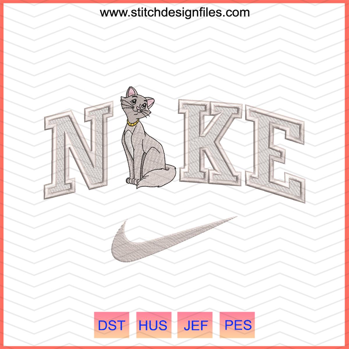 Nike x Duchess Cat Embroidery Design