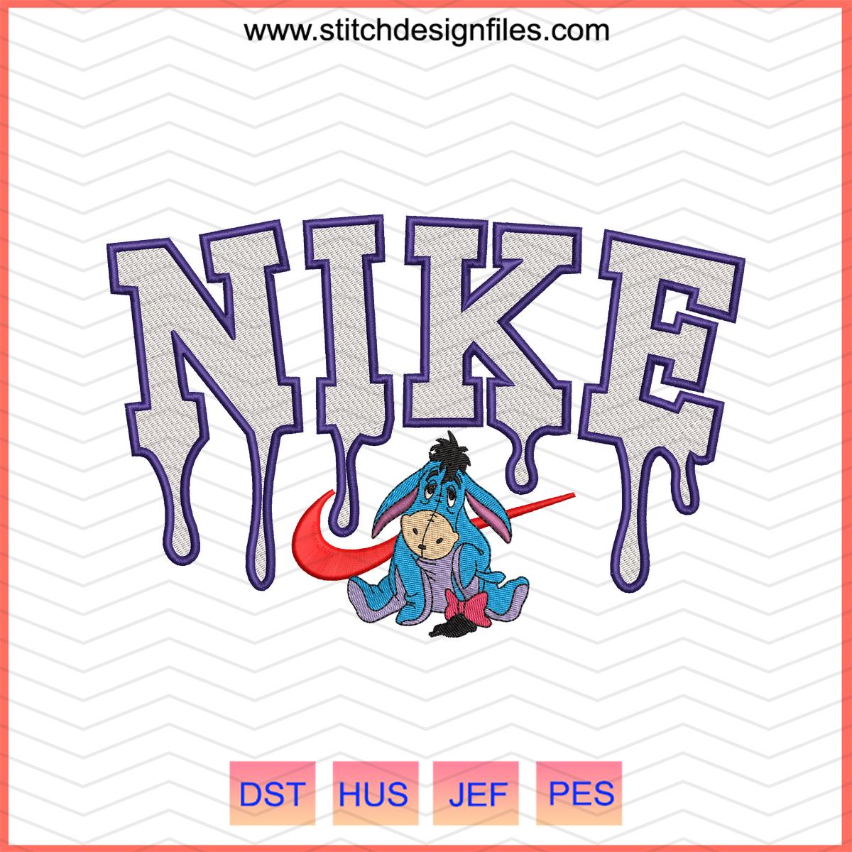 Nike x Eeyore Embroidery Design
