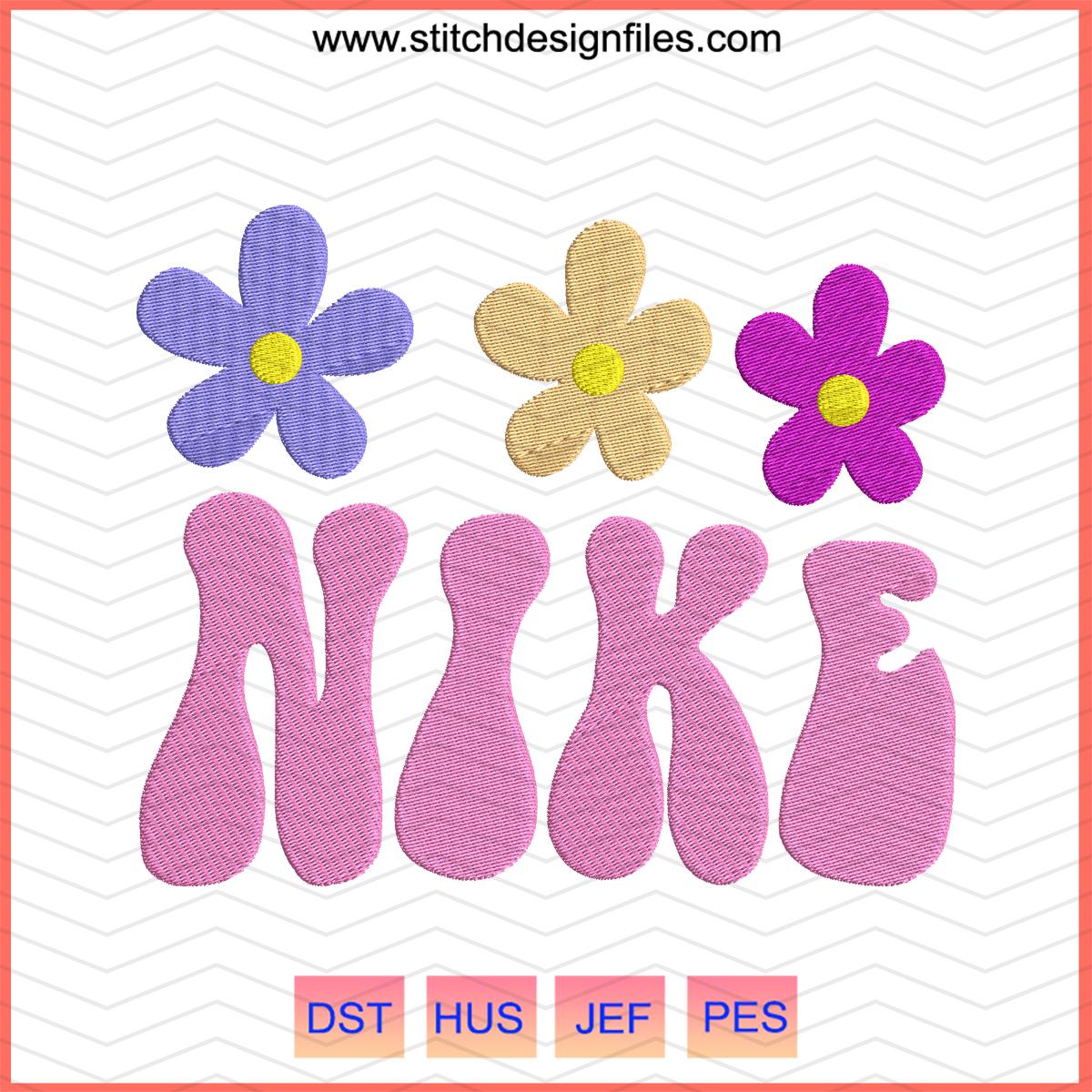 Nike x Flowers Embroidery File – Floral Theme