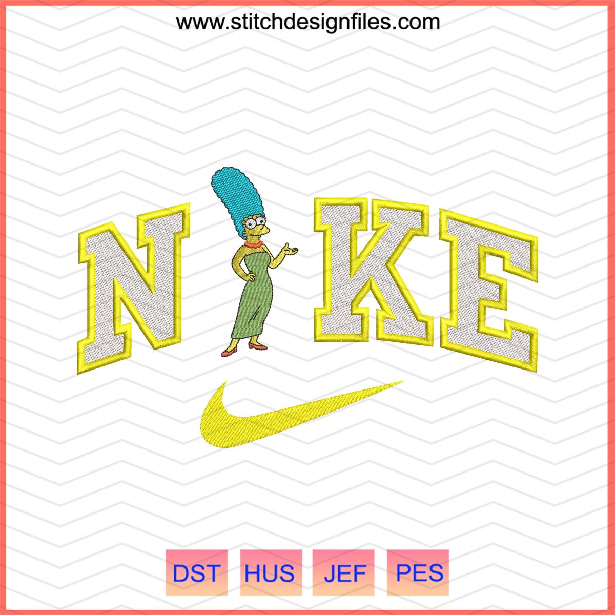 Nike x Homer Simpson Embroidery Design