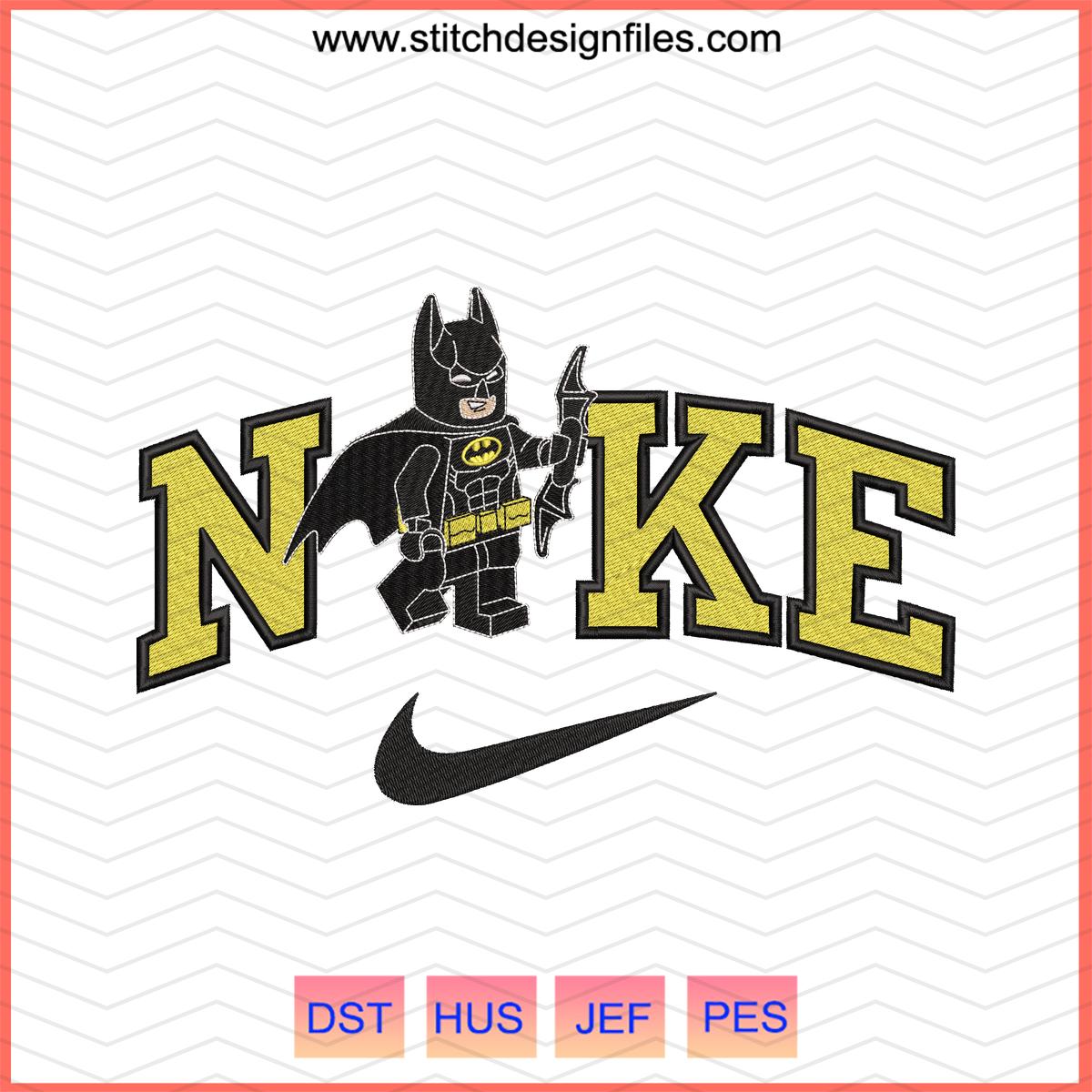 Nike x Lego Batman Embroidery Design
