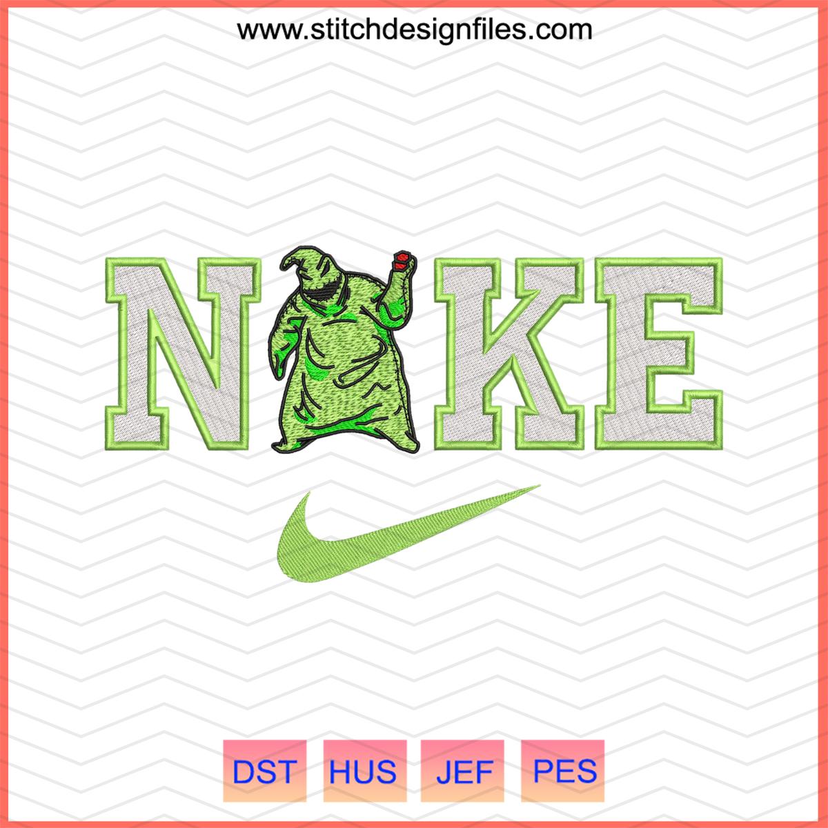 Nike x Oogie Boogie Embroidery Design
