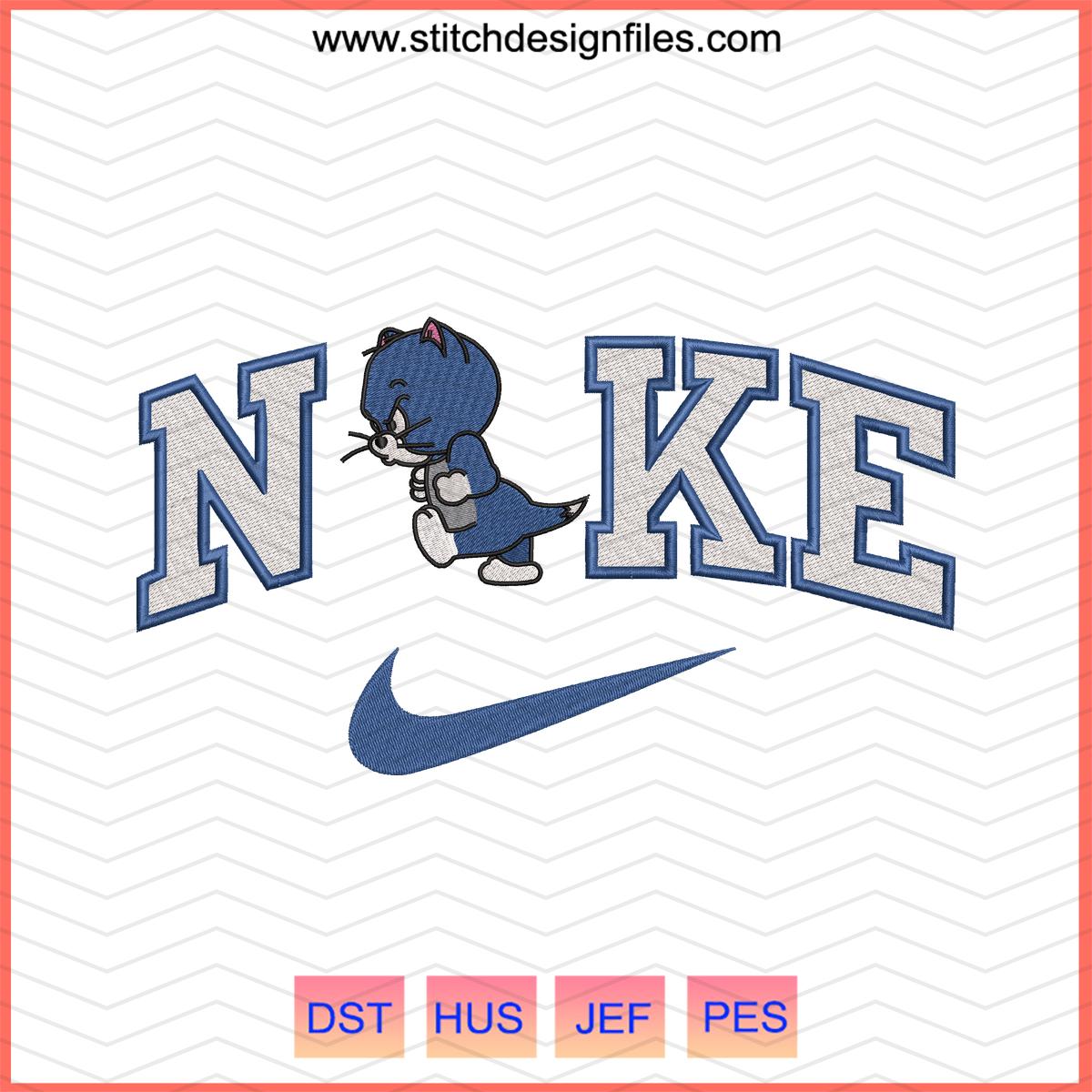 Nike x Tom & Angry Jerry Embroidery Design