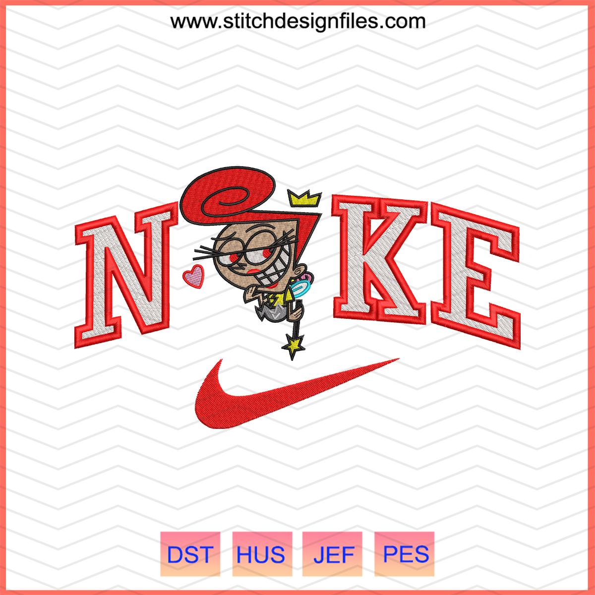 Nike x Wanda Fairly OddParents Embroidery Design