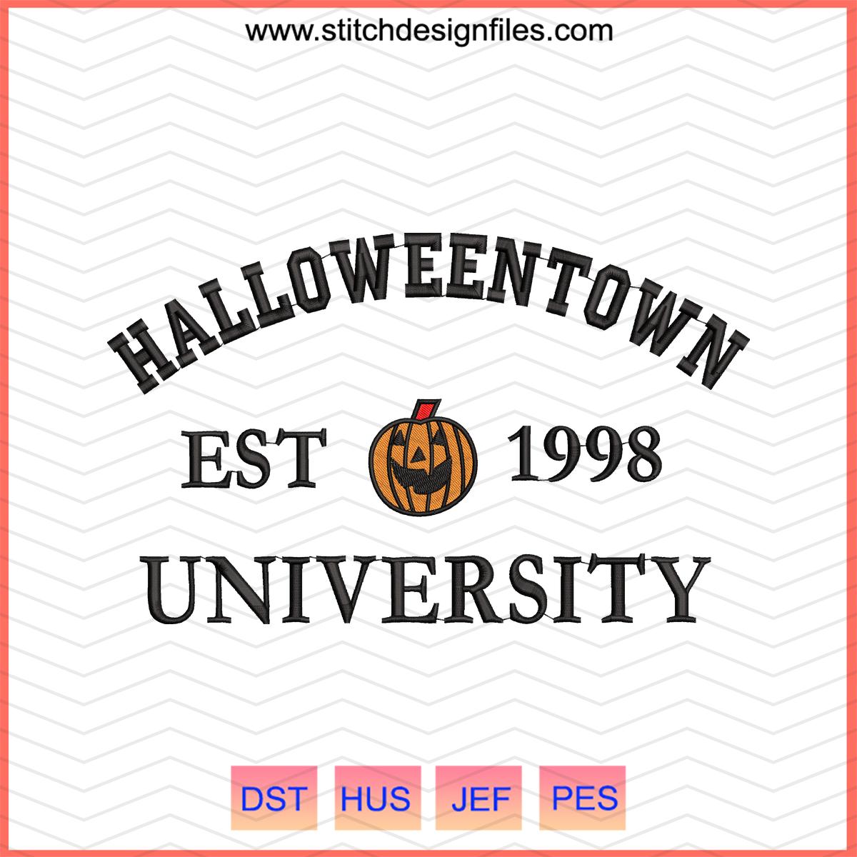 Pumpkin Halloween Town Embroidery File