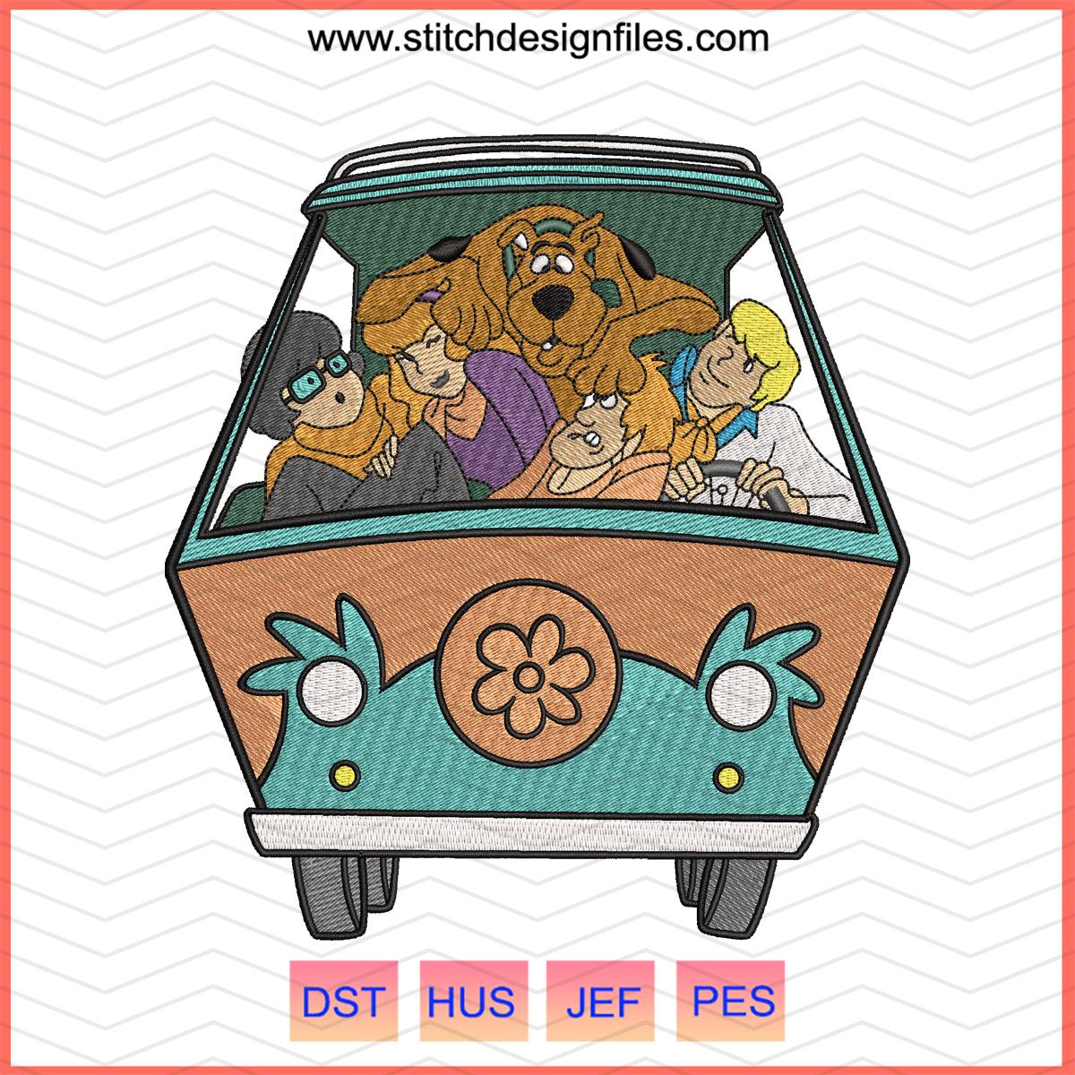 Scooby-Doo and Friends Embroidery Design