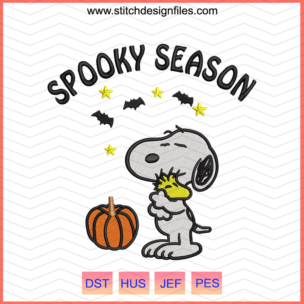 Snoopy Halloween Embroidery Design – DST PES JEF