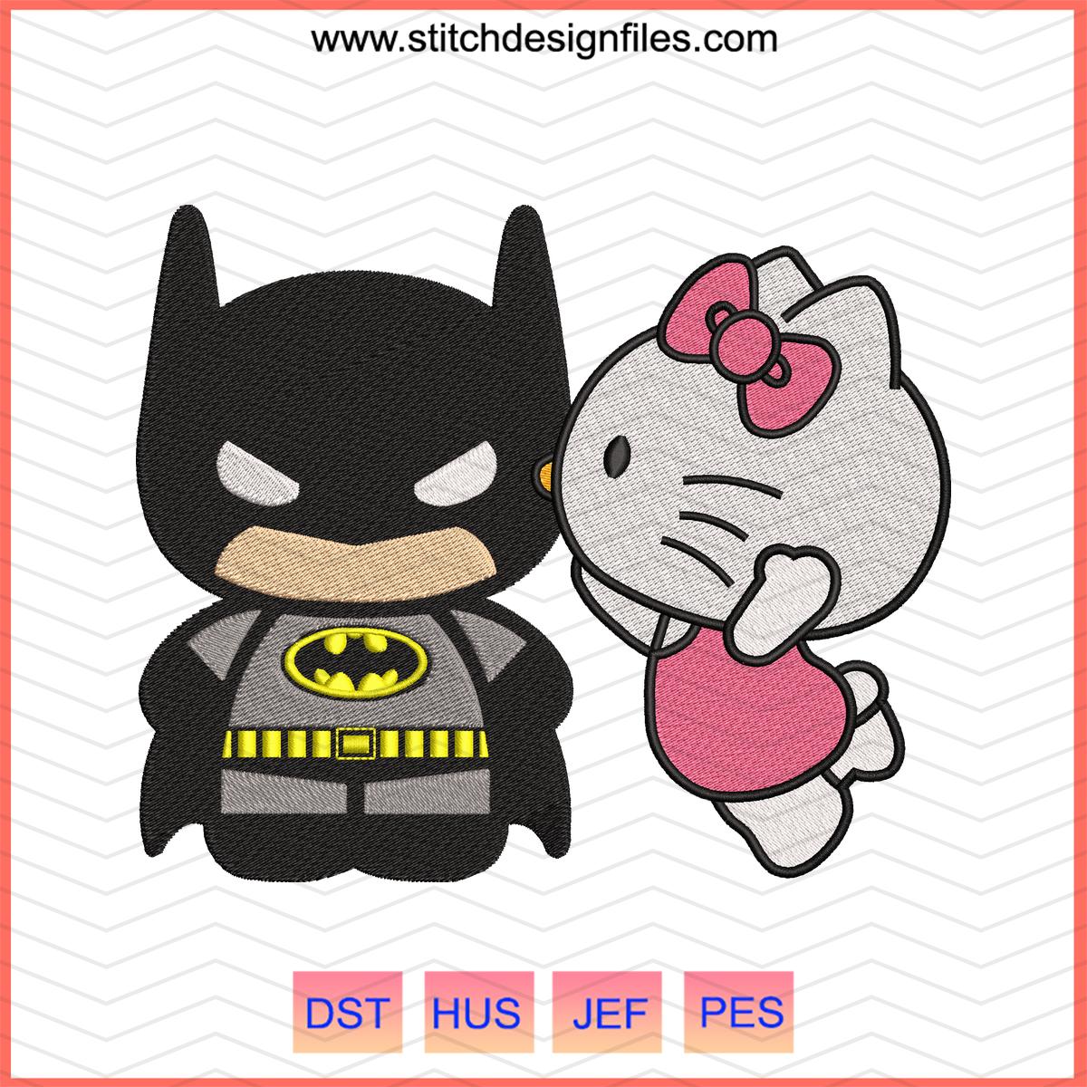 Spider Kitty Love Embroidery Design