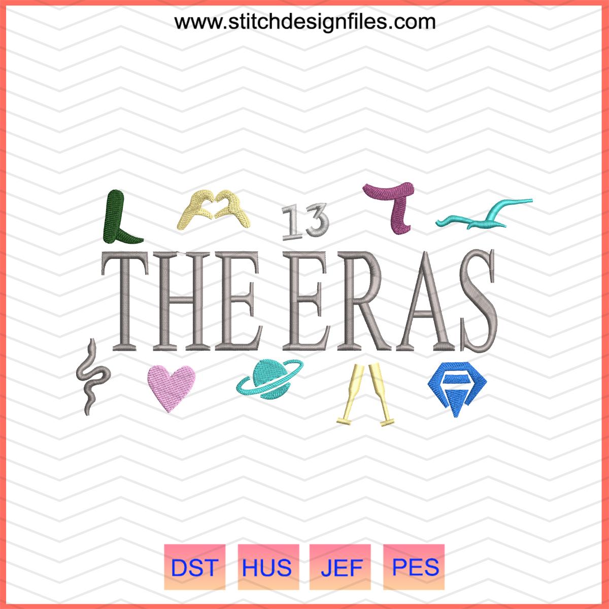 Taylor Swift Eras Embroidery File