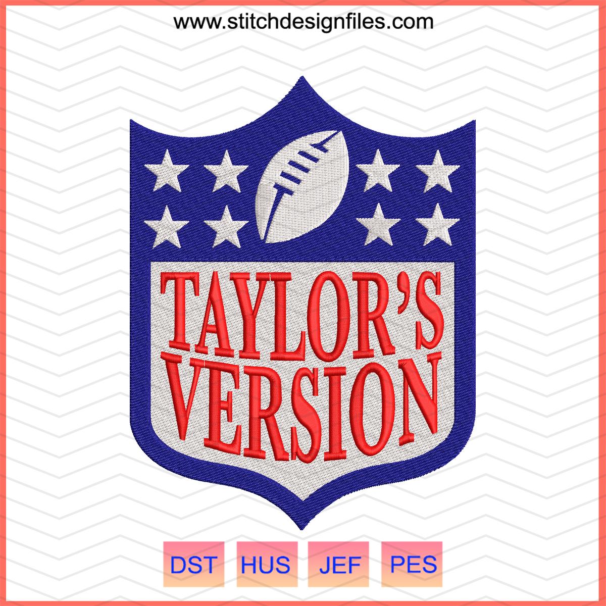 Taylor Swift “Taylor’s Version” Embroidery Design