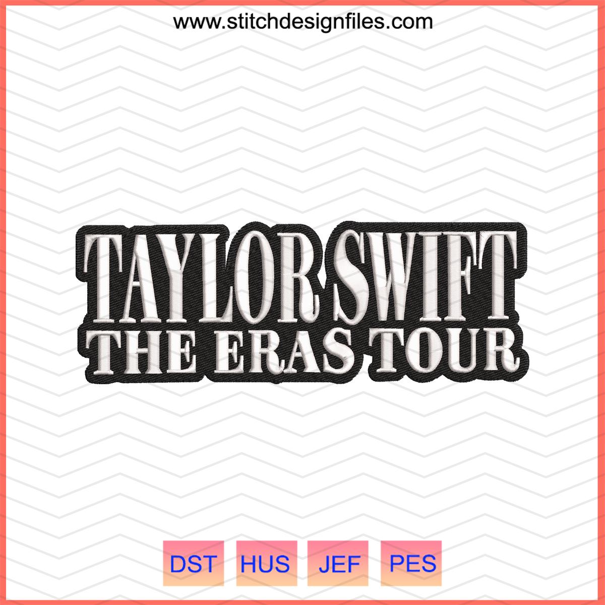 Taylor Swift Tour Embroidery Design