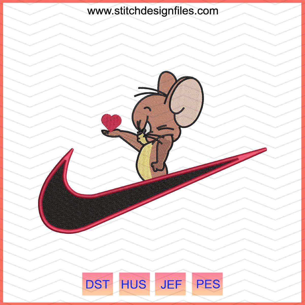 Tom Swoosh Embroidery Design